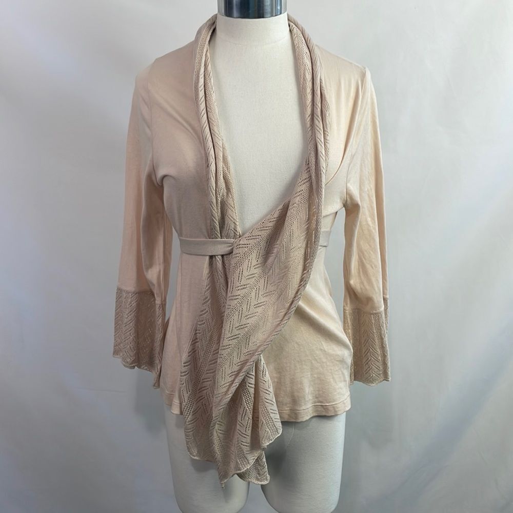 Anthropologie Cream Cardigan Sweater